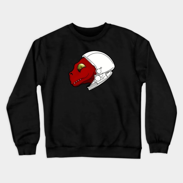 T-Rex space helmet Crewneck Sweatshirt by C. M. Manfredi’s Emporium of Wonders 